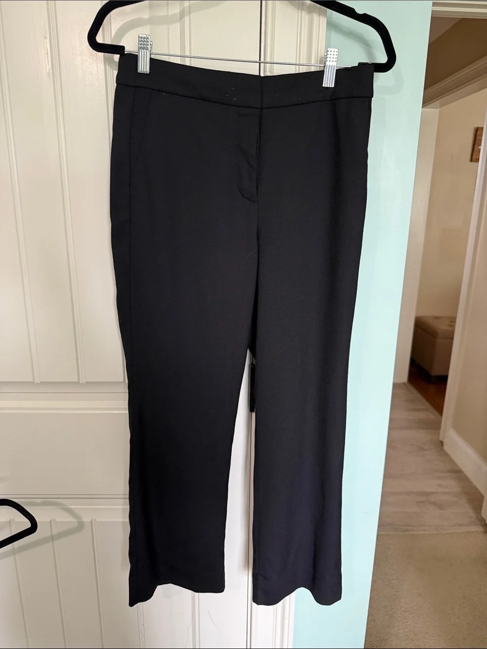 J. Crew Black Straight-Leg Dress Pants